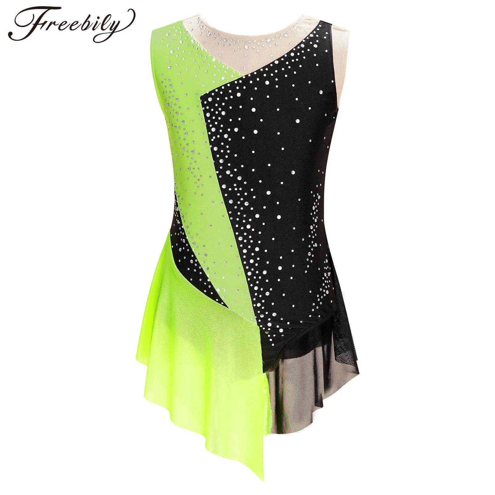 Rhinestone Banding Trim - Kinder Meisjes Kunstschaatsen Turnpakje Jurk Glanzende