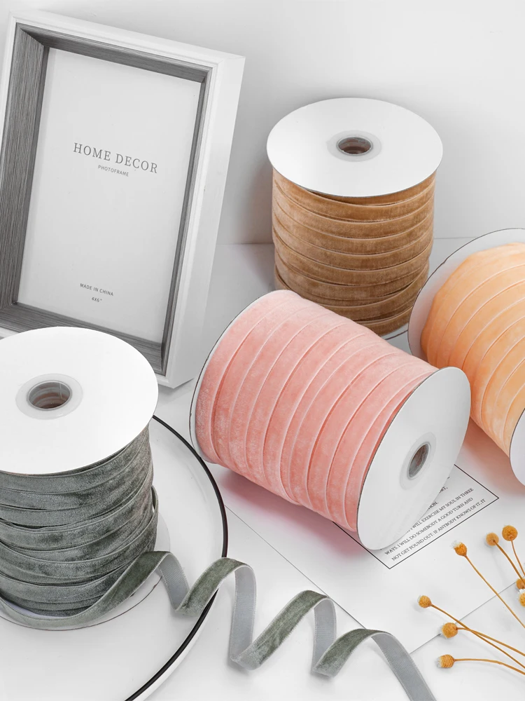 Velvet Ribbon Roll - 50 Meter Fluwelen Lint 3/8 