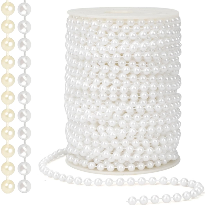Pearl Trim Chain - 2/5m ABS Imitatie Parel Kraal Ketting