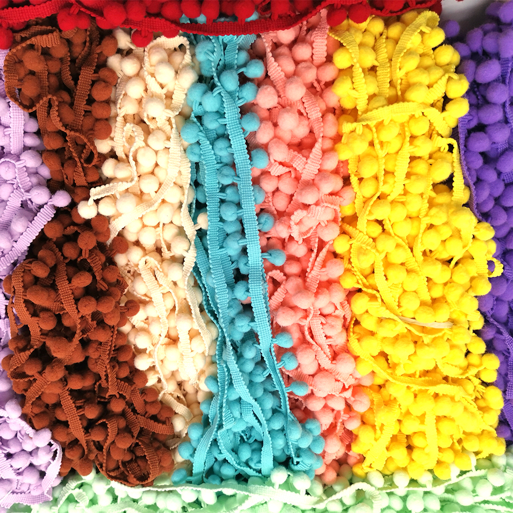 Fringe Ribbon Sewing - 1-5yard Pom pom Fringe Kant Lint