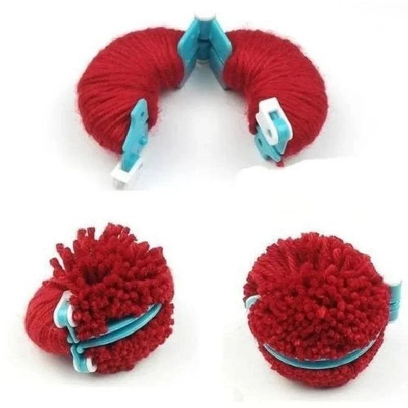 Pom Pom Maker Tool - 8 Stuks 4 Maten Pluis Bal