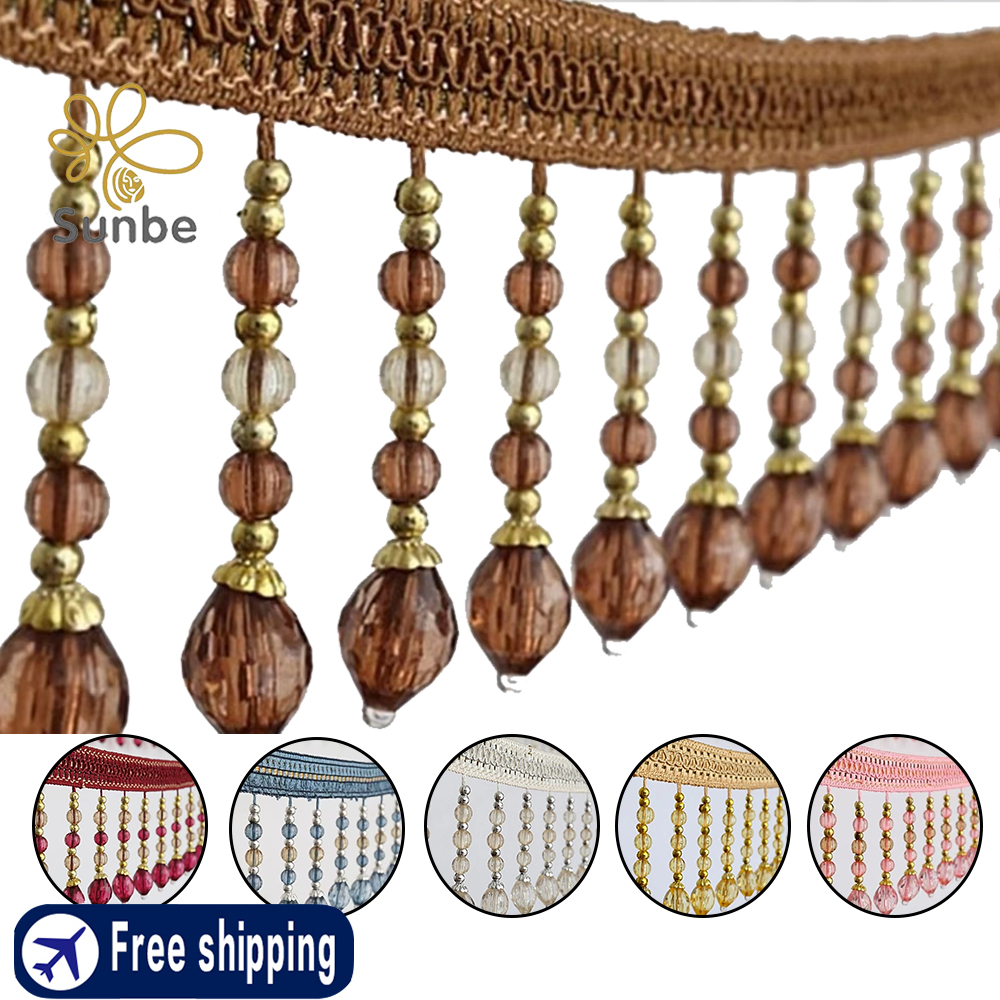 Fringe Ribbon Sewing - 12 yards gevlochten hangende kralen kwastje