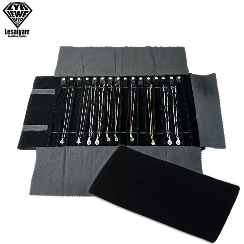 Velvet Ribbon Roll - Reissieraden organisator rol opvouwbare sieradendoos voor