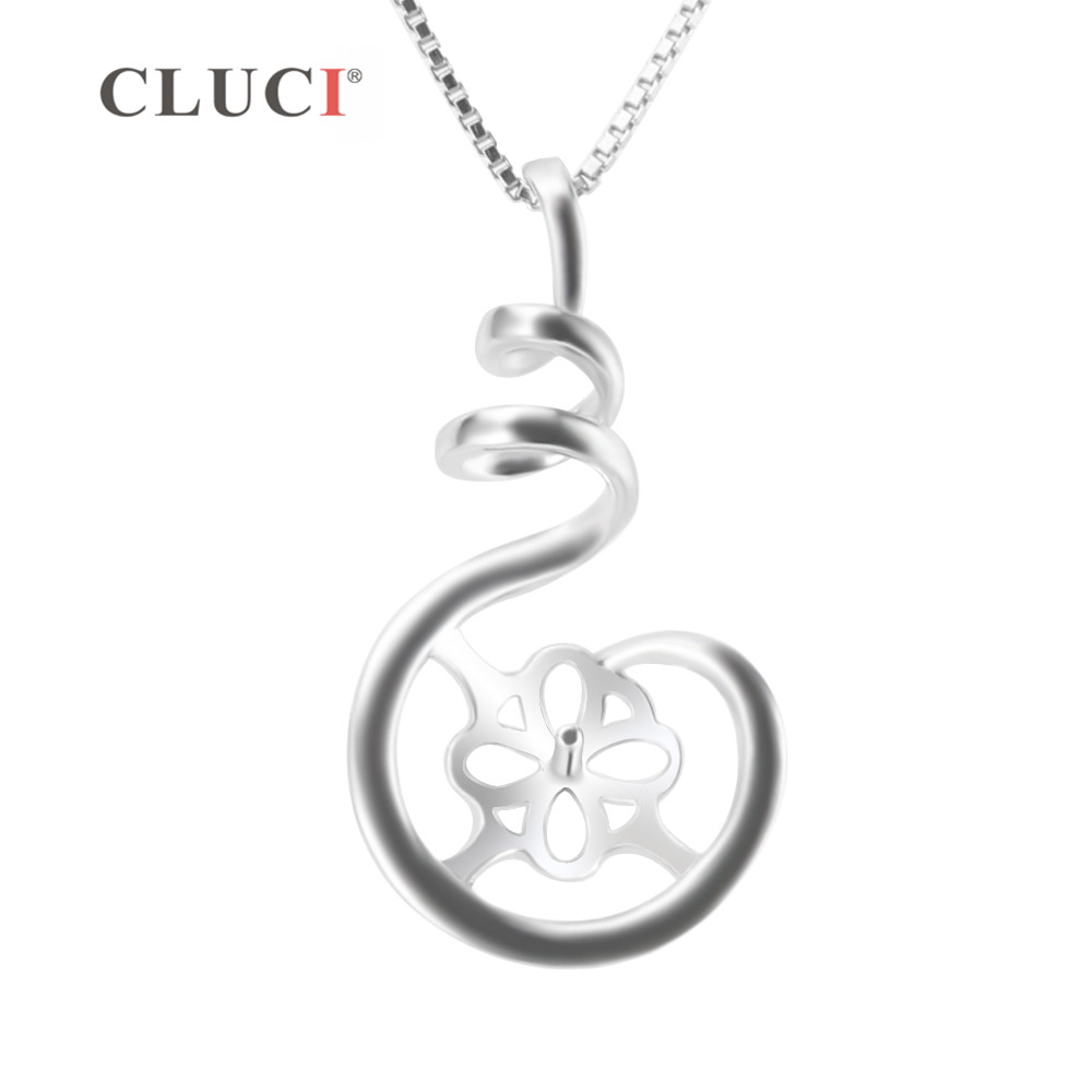 Pearl Trim Chain - Cluci 925 Sterling Zilveren Hanger Instelling