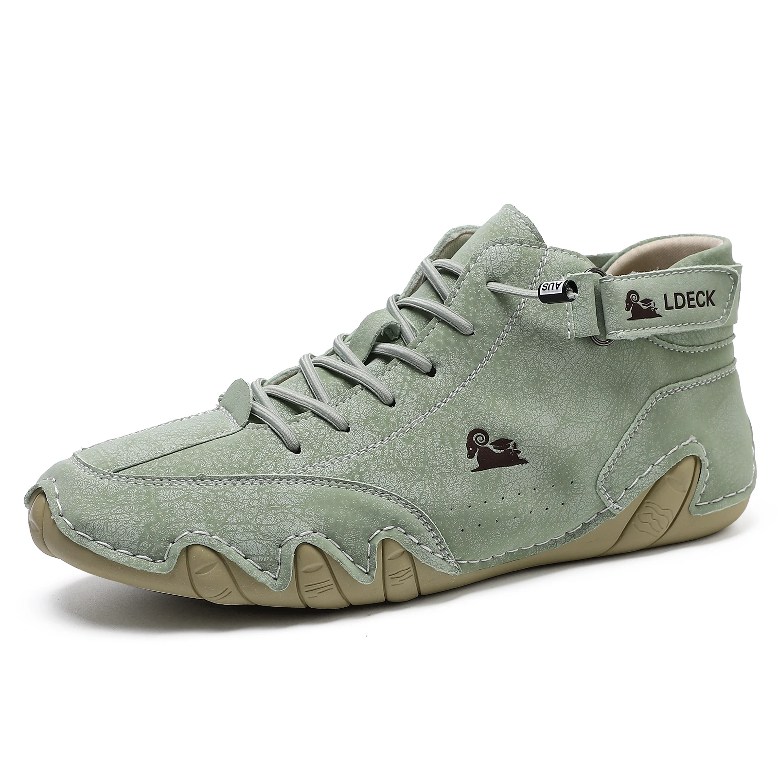 Guipure Lace Panel - Mannen Echt Lederen Schoenen Enkellaarsjes 2026