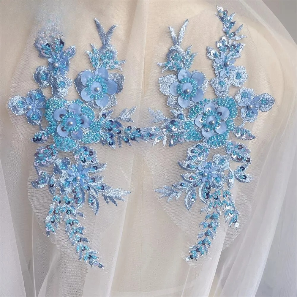 Applique Patch Flower - 2 STKS/1 Paar Nieuwe 12 Kleuren