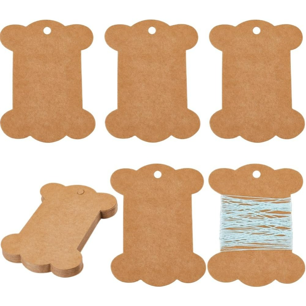 Organza Ribbon Spool - 80 Stuks Borduurgaren Kartonnen Klossen Floss