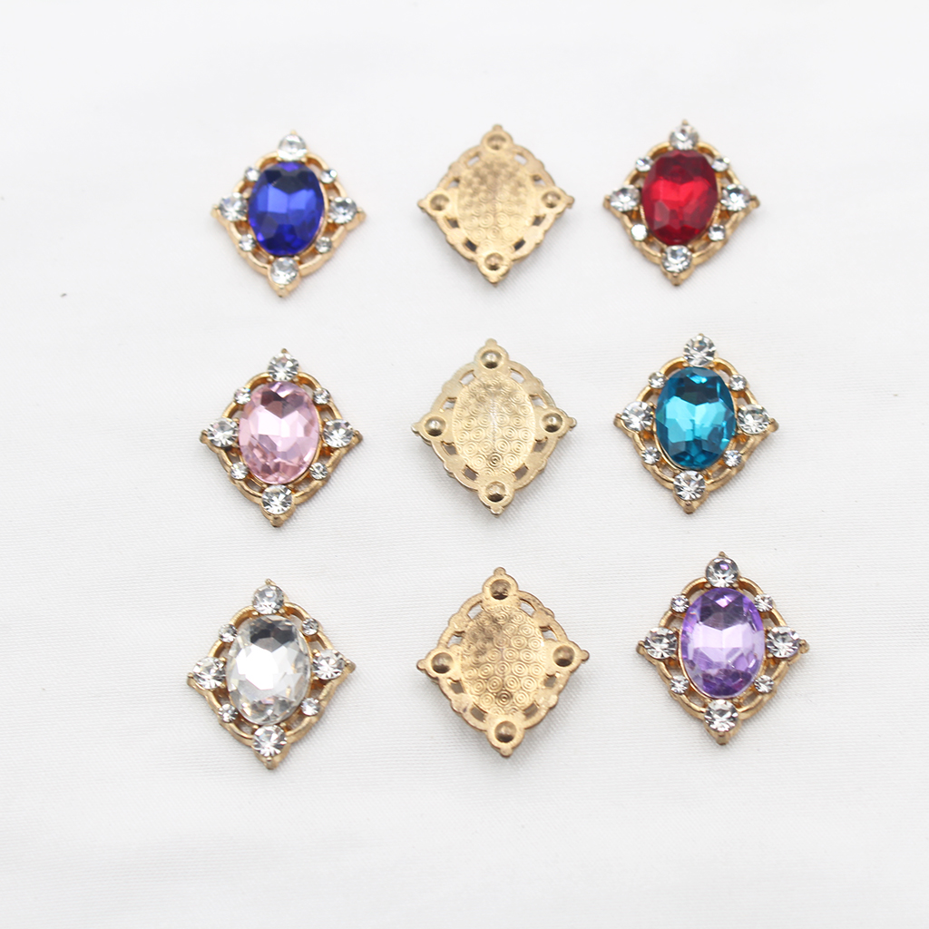 Sew On Rhinestone - 10 stuks vintage kristal naai component