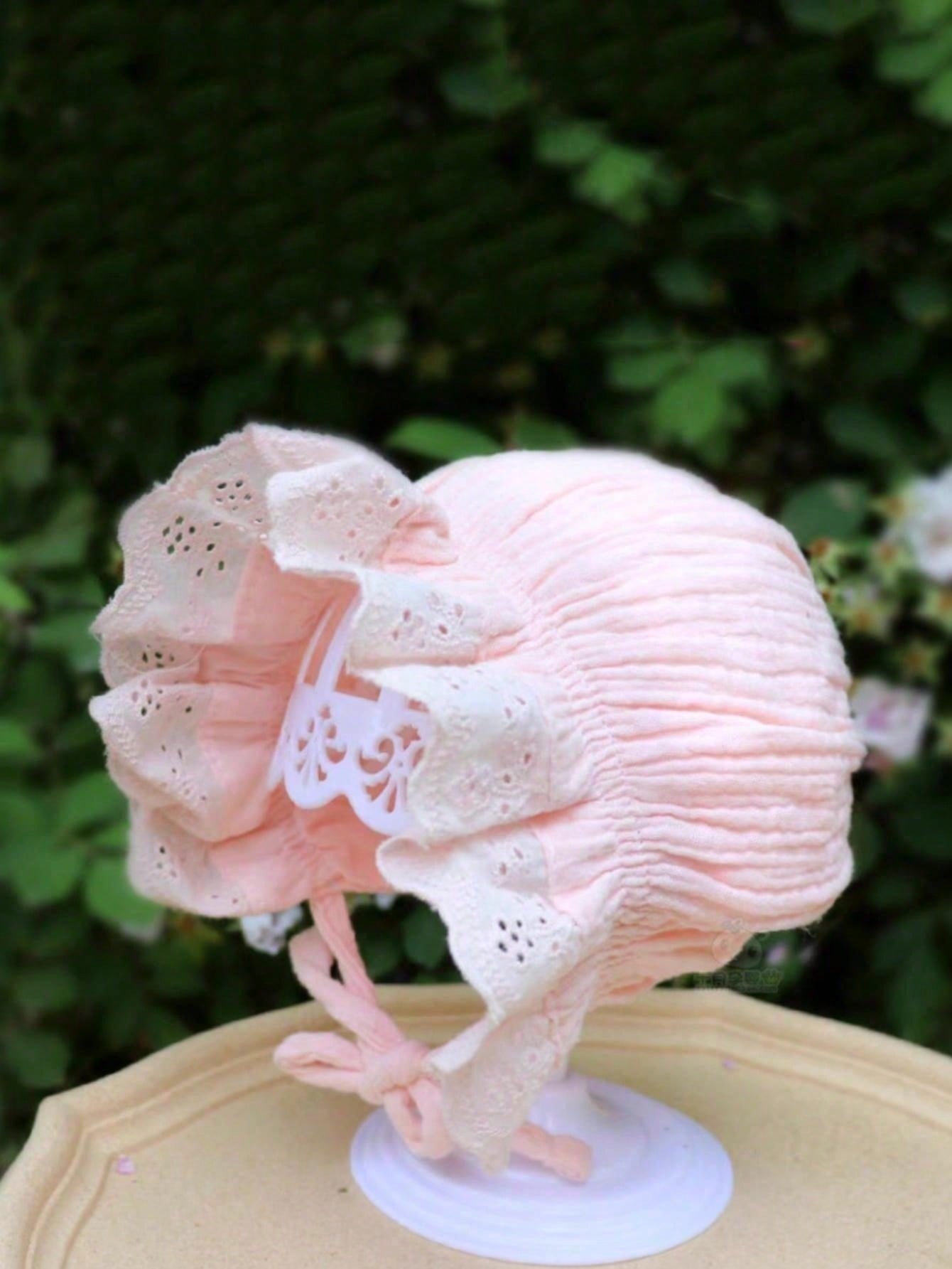 Embroidery Embellishments - 1Pc Vintage Kanten Bloemen Baby Bonnet