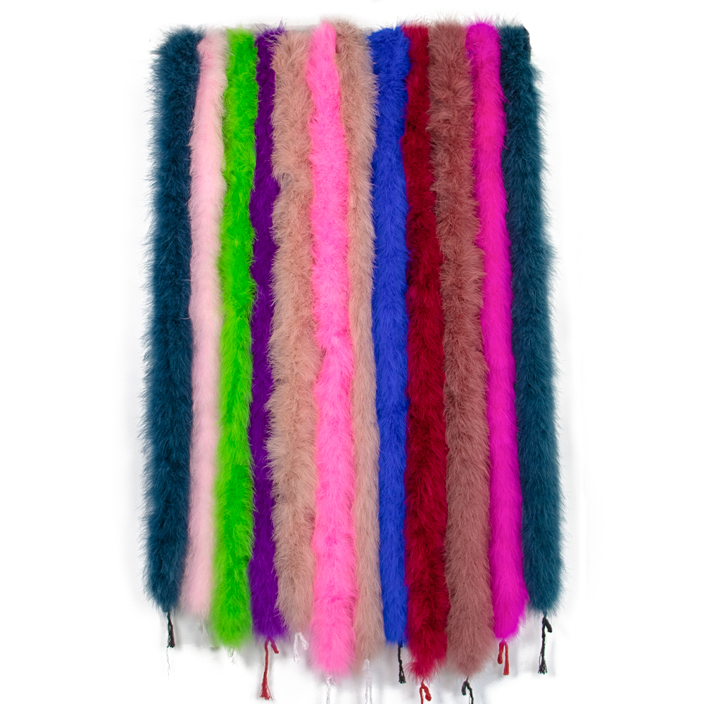 Feather Trim Marabou - 2M 50g Rode Pluizige Kalkoen Marabou