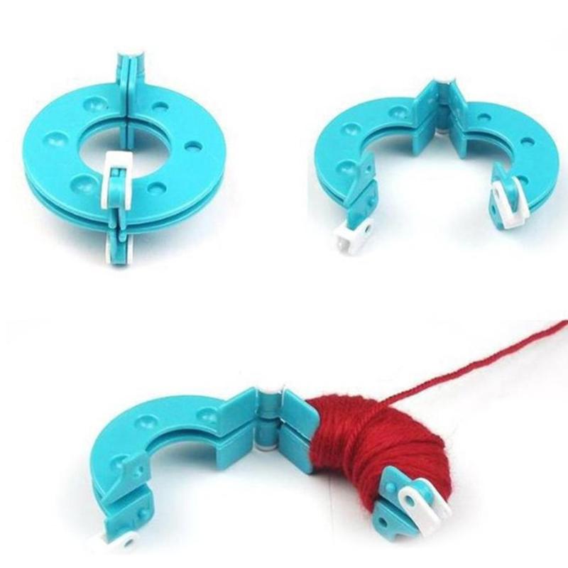 Pom Pom Maker Tool - 8 Stuks 4 Maten Plastic Pompom