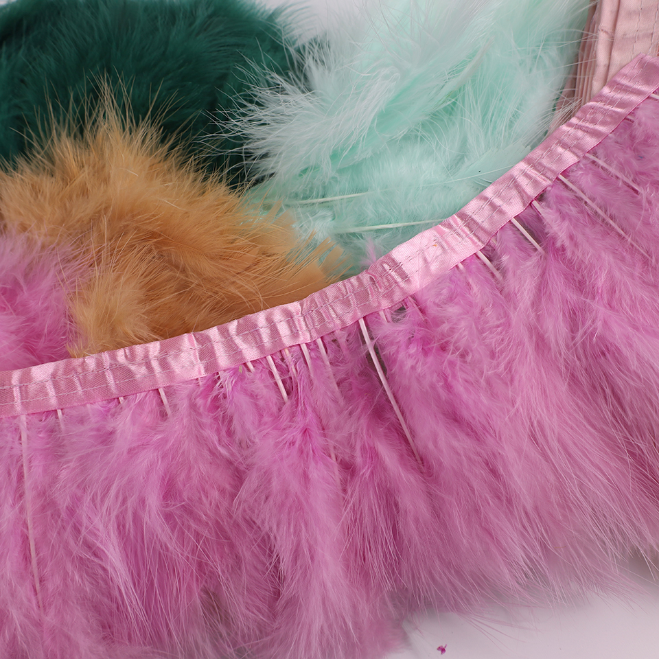 Feather Trim Marabou - 10 meter natuurlijke kalkoen marabou veren