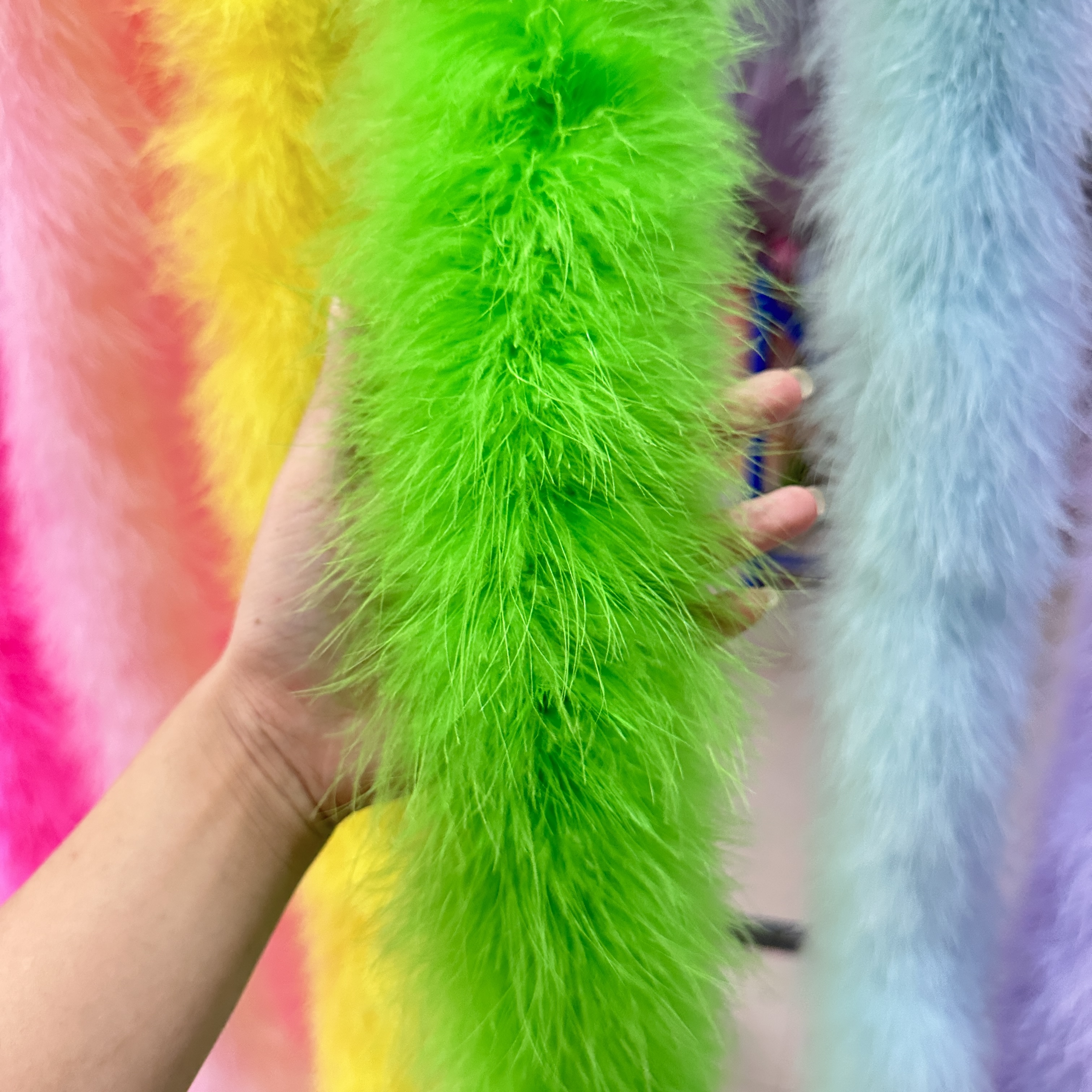 Feather Trim Marabou - Natuurlijke Marabou verenbies 2 meter, 50g
