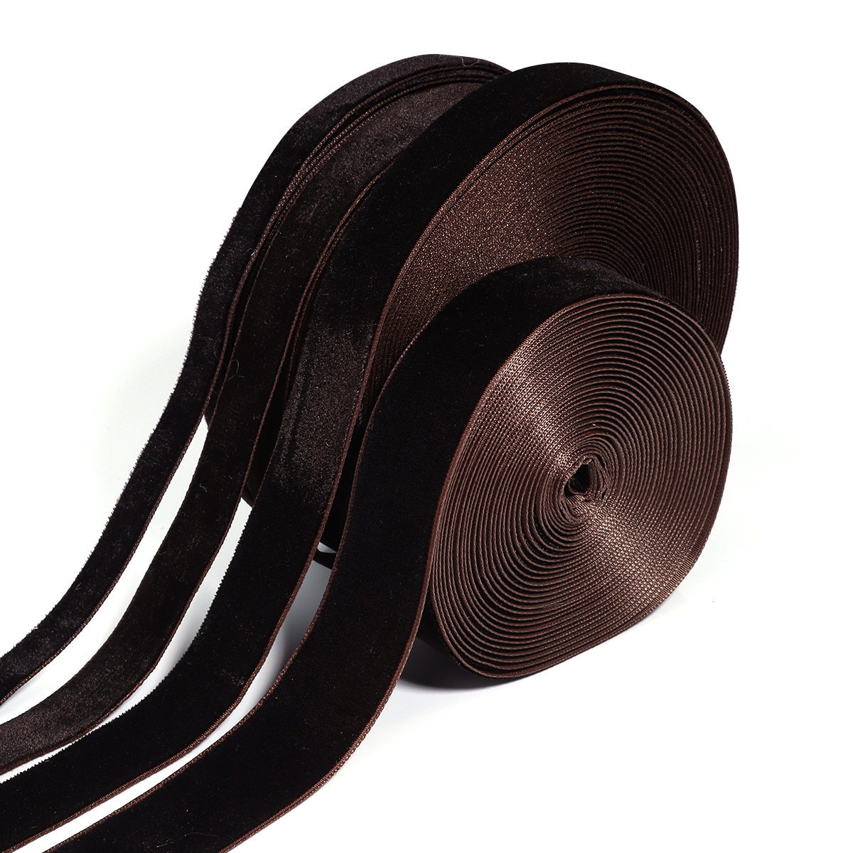 Velvet Ribbon Roll - 5-10 yards/roll Fluwelen Linten Diepbruine Kleur