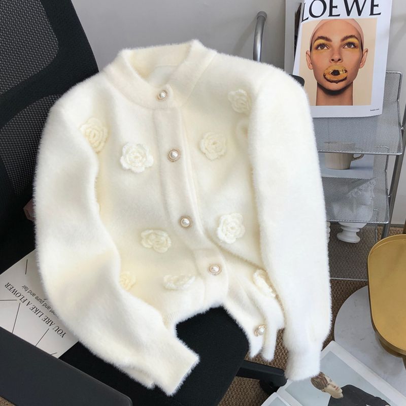 Applique Patch Flower - Nieuwe Super Onsterfelijke Witte Trui Met