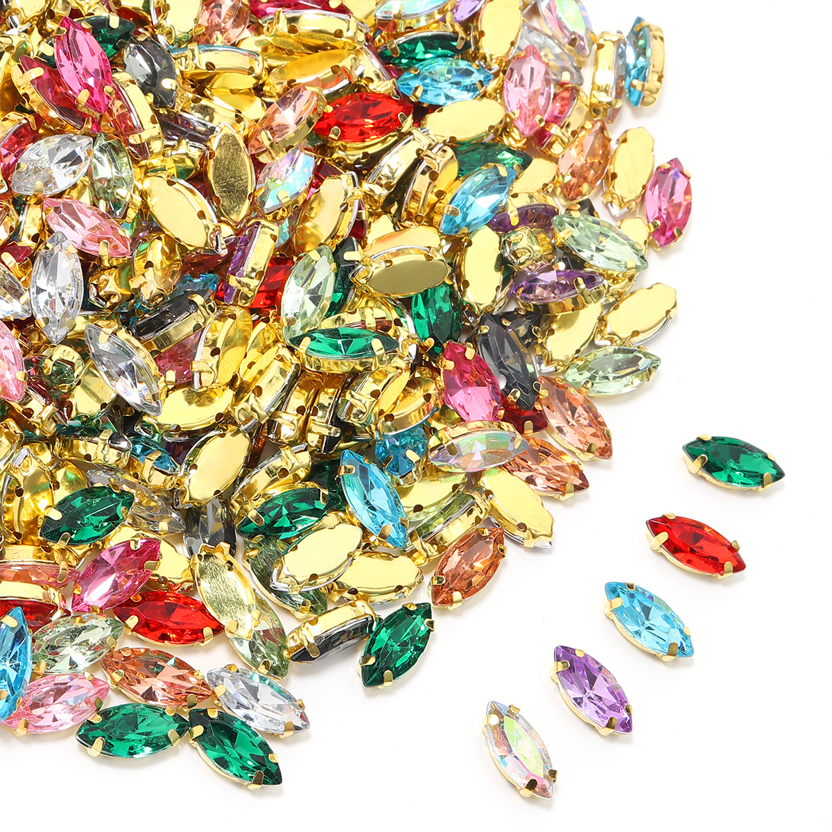 50 stks Paard Oogvorm Roestvri - Sew On Rhinestone recensie en prijs