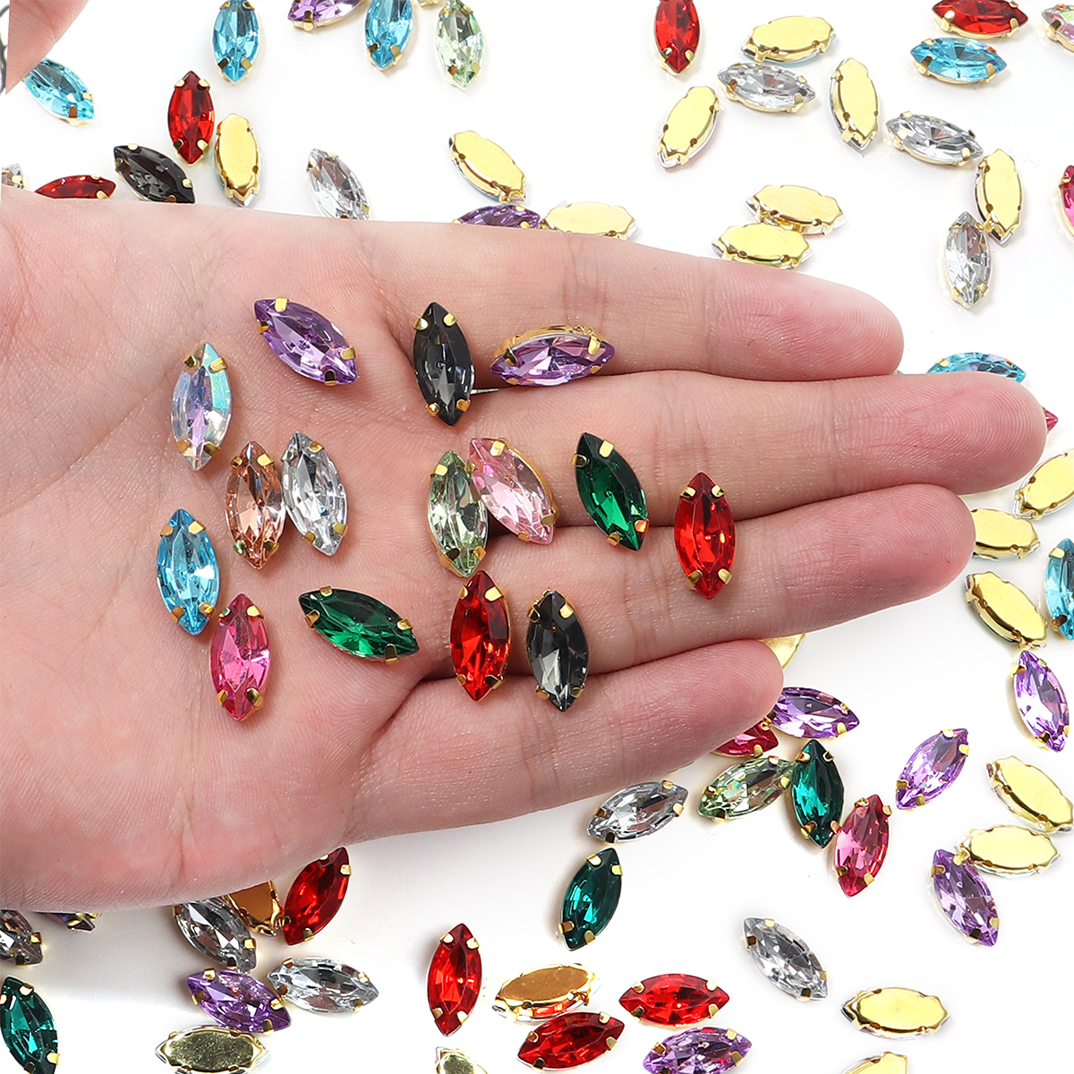 50 stks Paard Oogvorm Roestvri - Sew On Rhinestone recensie en prijs