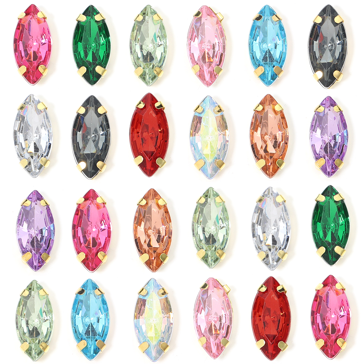 50 stks Paard Oogvorm Roestvri - Sew On Rhinestone recensie en prijs