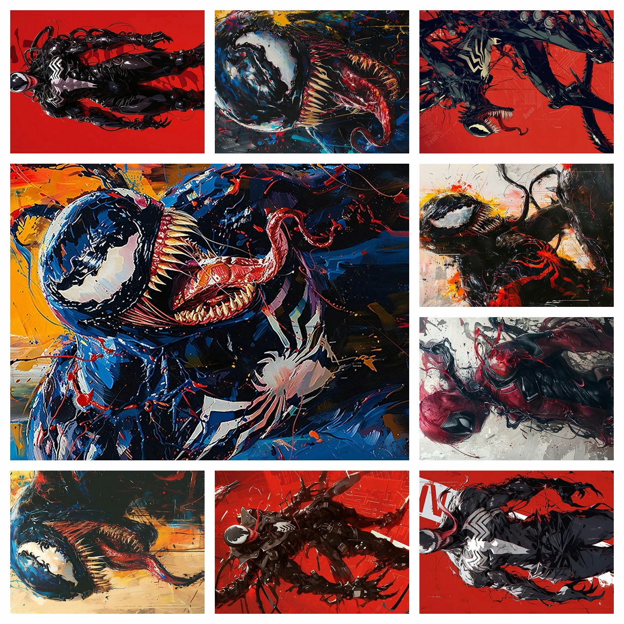 Anime Marvel venom spider-man  - Embroidery Embellishments recensie en prijs