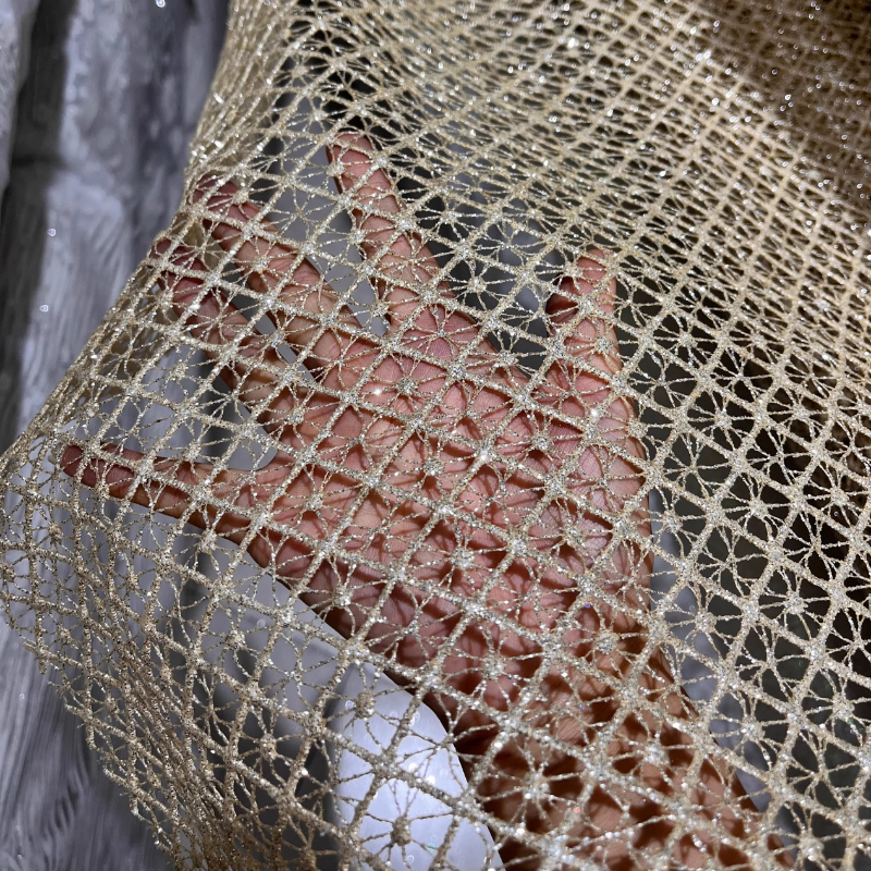 Diamond Grid Perspectief Holle - Crystal Mesh Fabric recensie en prijs