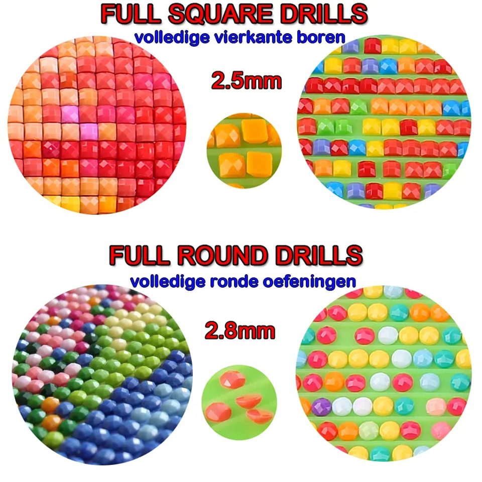 Sz26The Studded 5D DIY Diamond - Embroidery Embellishments recensie en prijs