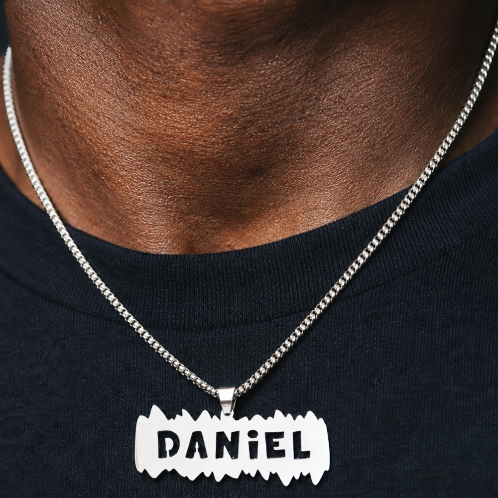 Gepersonaliseerde naamplaatje  - Pearl Trim Chain recensie en prijs
