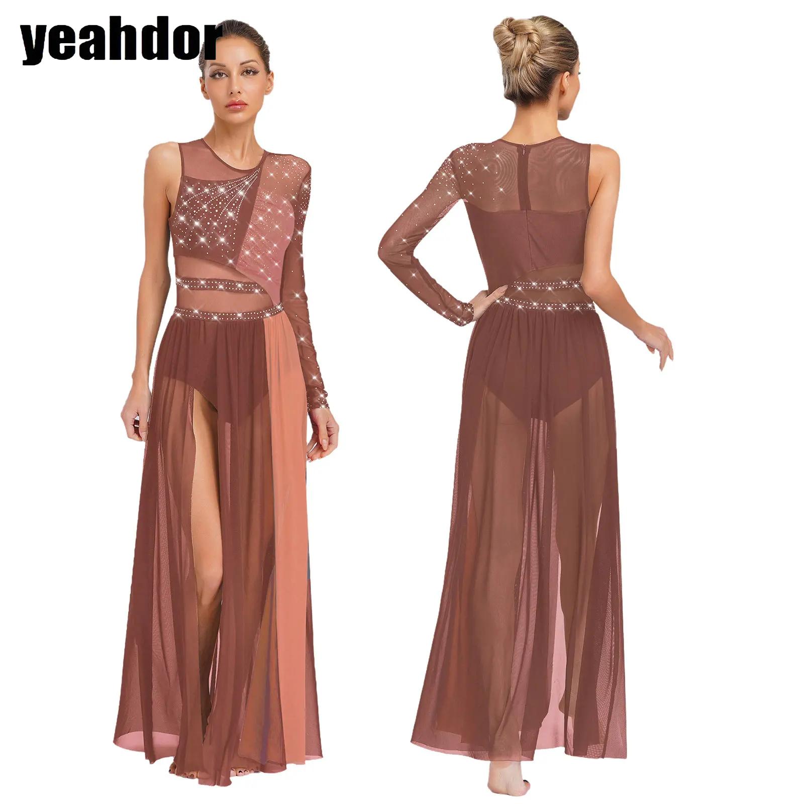 Dames Lyrisch Danskostuum Stra - Rhinestone Banding Trim recensie en prijs