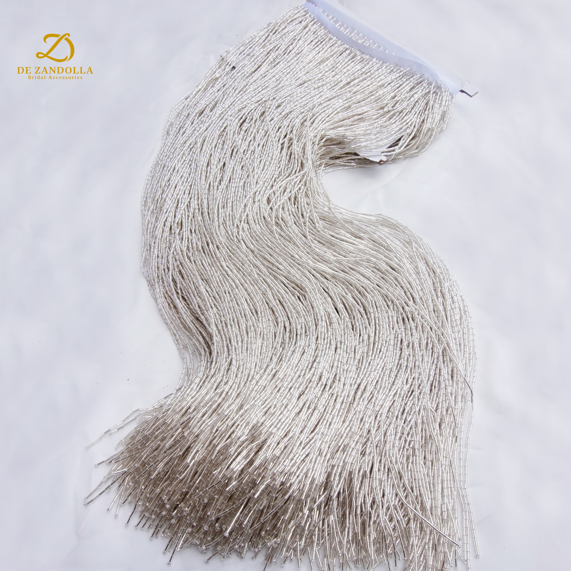 50 cm lengte Zilver Groen Luxe - Fringe Ribbon Sewing recensie en prijs
