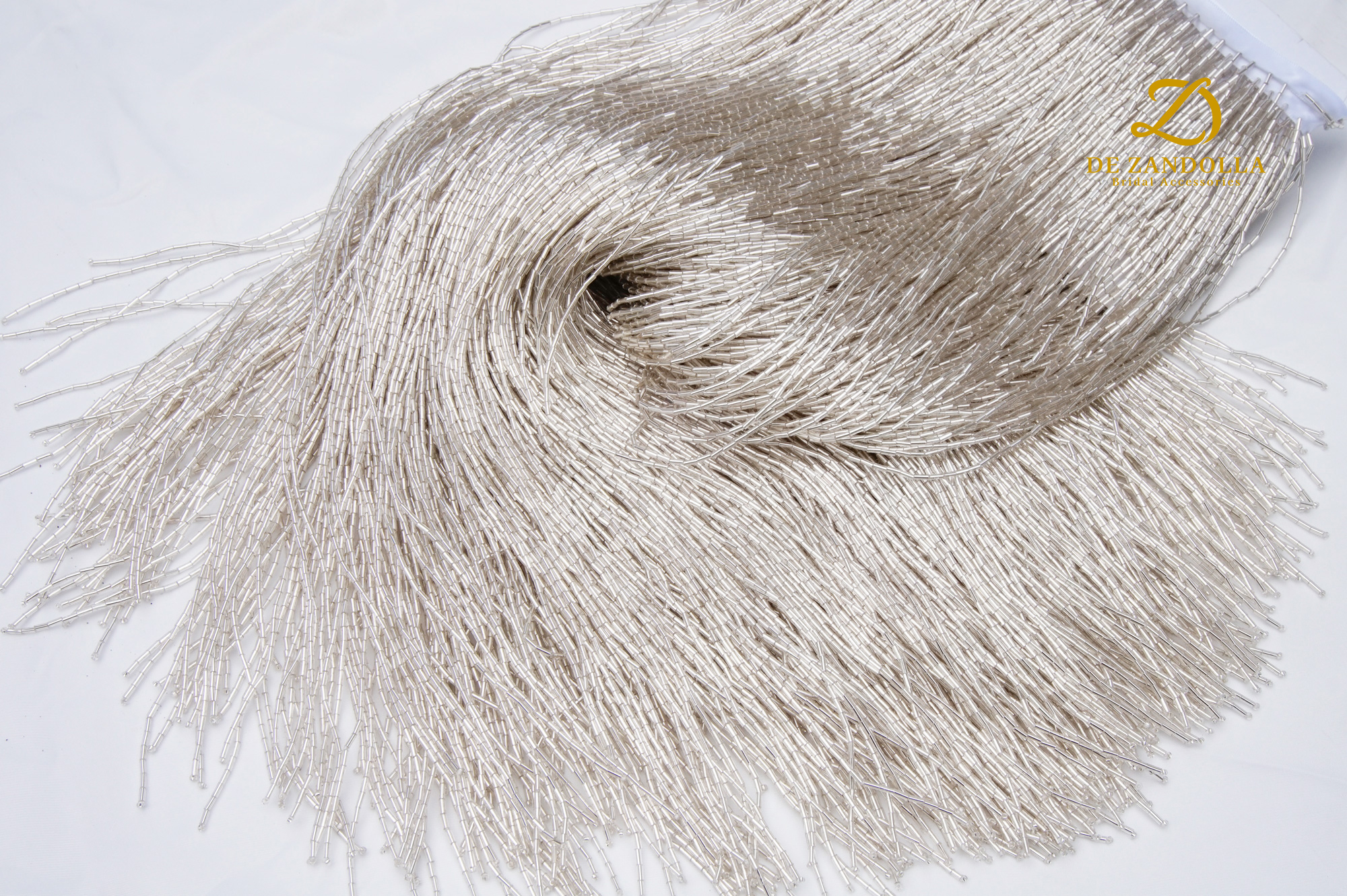 50 cm lengte Zilver Groen Luxe - Fringe Ribbon Sewing recensie en prijs