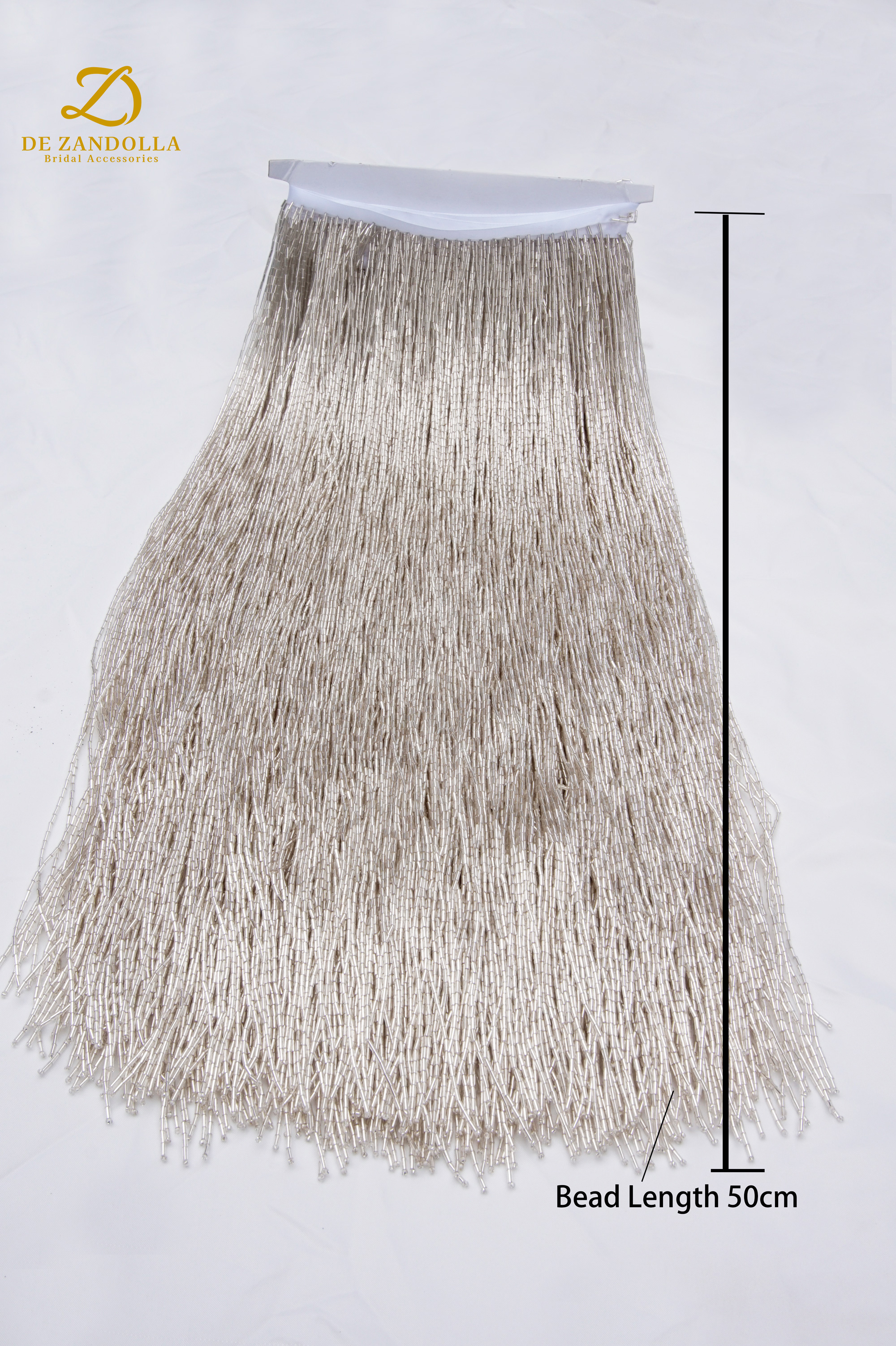 50 cm lengte Zilver Groen Luxe - Fringe Ribbon Sewing recensie en prijs