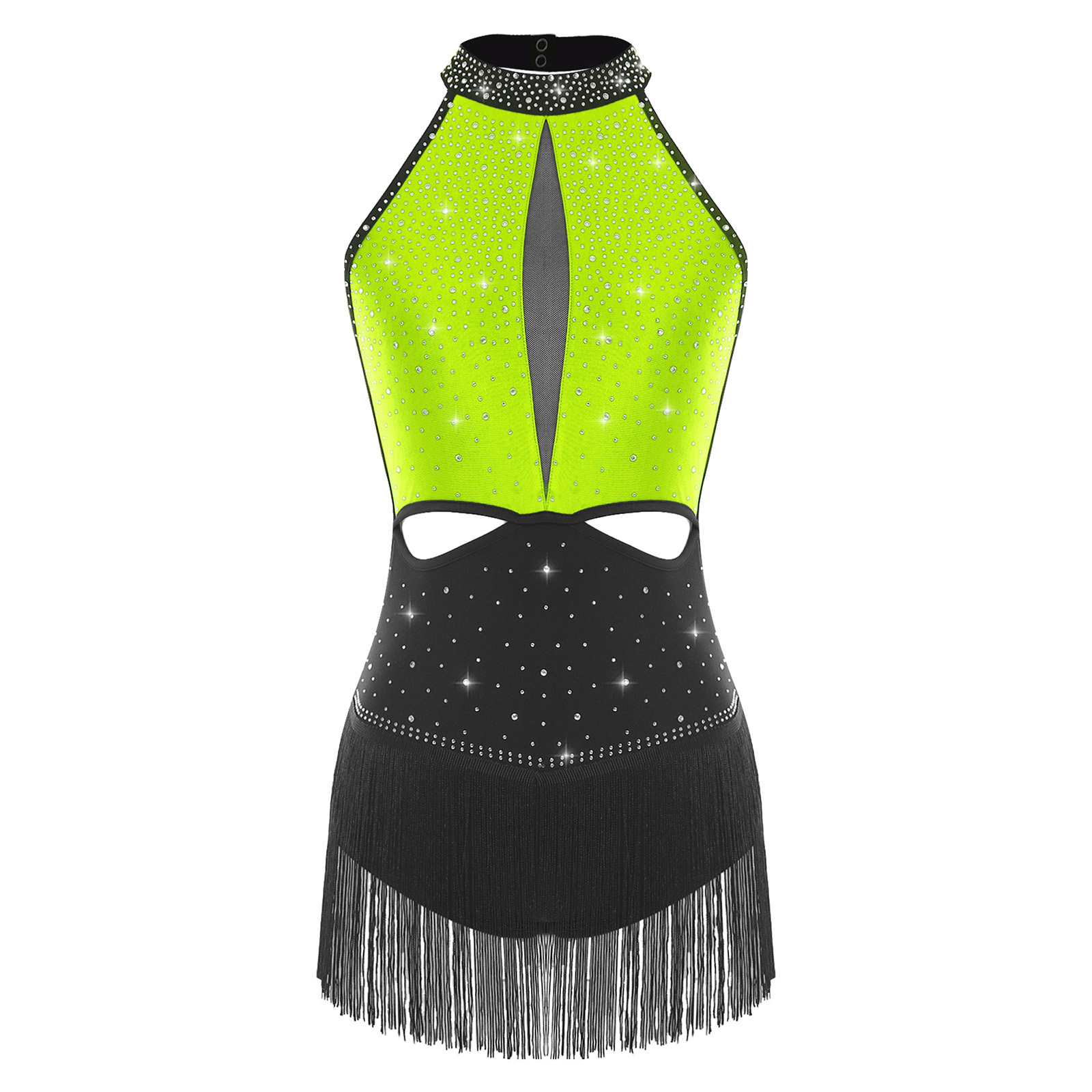 Vrouwen Dans Ritmische Jurken  - Rhinestone Banding Trim recensie en prijs
