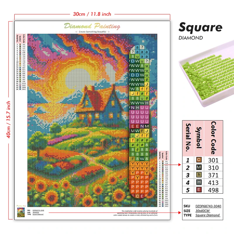 Dier Kat Maan Diamant Schilder - Embroidery Embellishments recensie en prijs