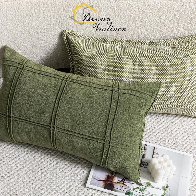 Groen taillekussen, minimalist - Velvet Ribbon Roll recensie en prijs