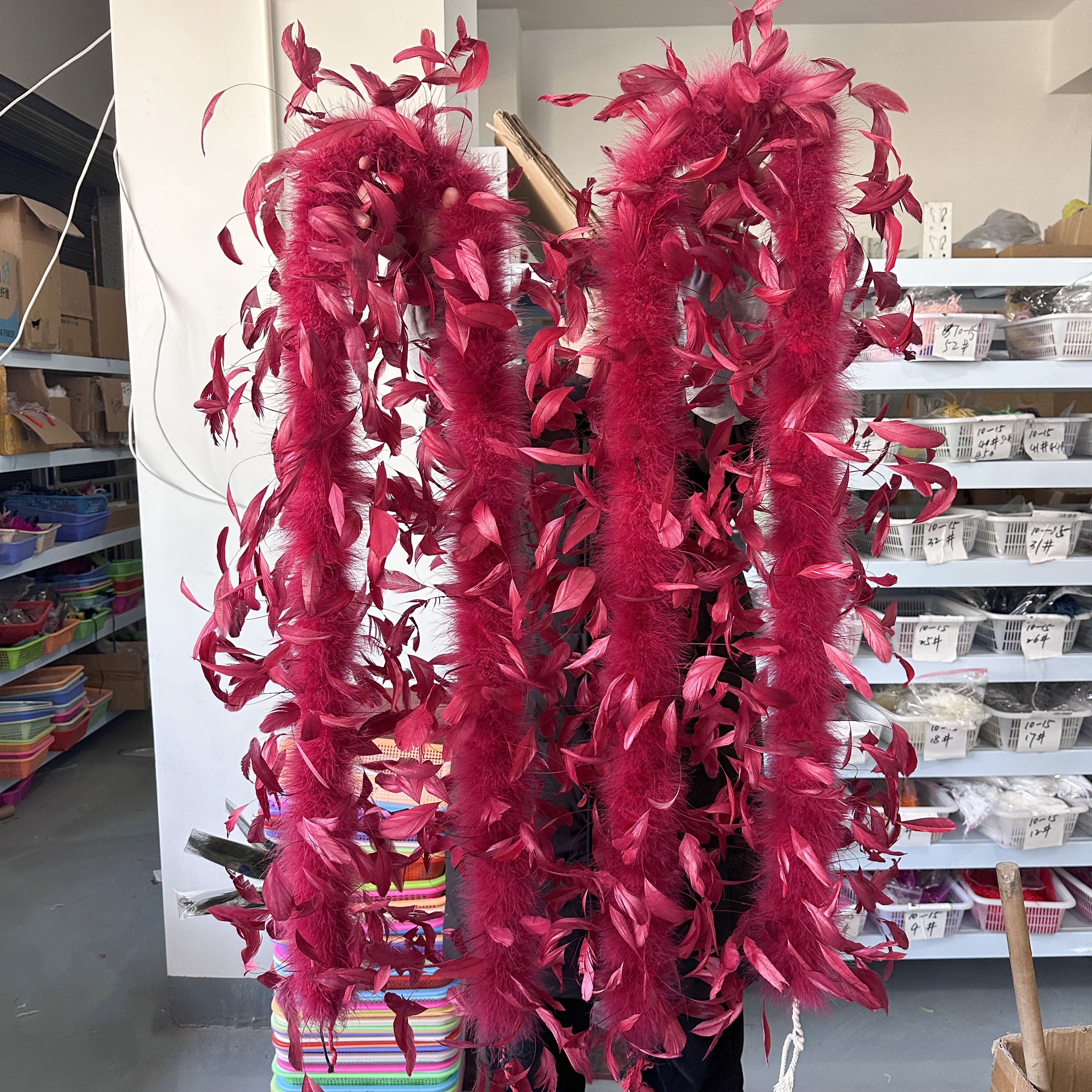 2 meter bordeaux Turkije Marab - Feather Trim Marabou recensie en prijs