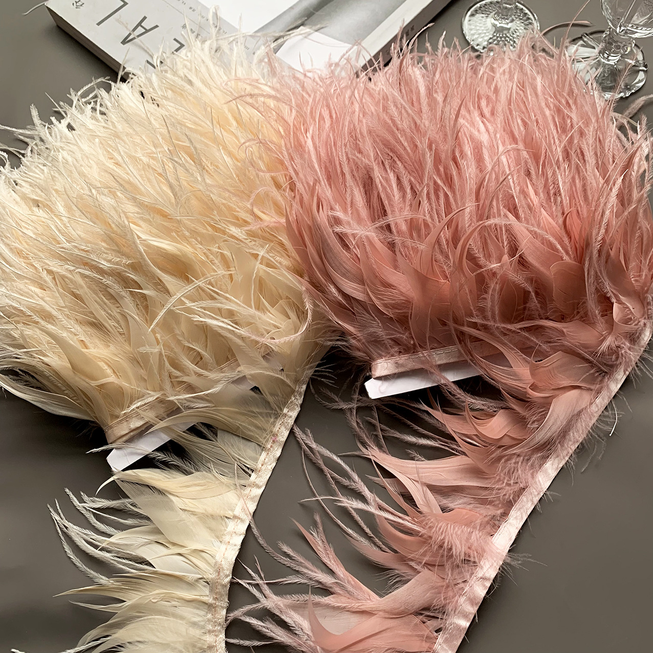 10M kleurrijk struisvogelveren - Fringe Ribbon Sewing recensie en prijs