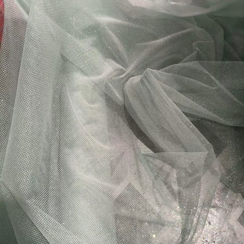 Glitter Sequin Mesh-stof voor  - Crystal Mesh Fabric recensie en prijs