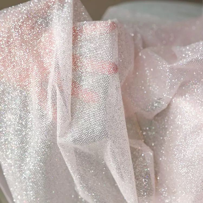 Glitter Sequin Mesh-stof voor  - Crystal Mesh Fabric recensie en prijs