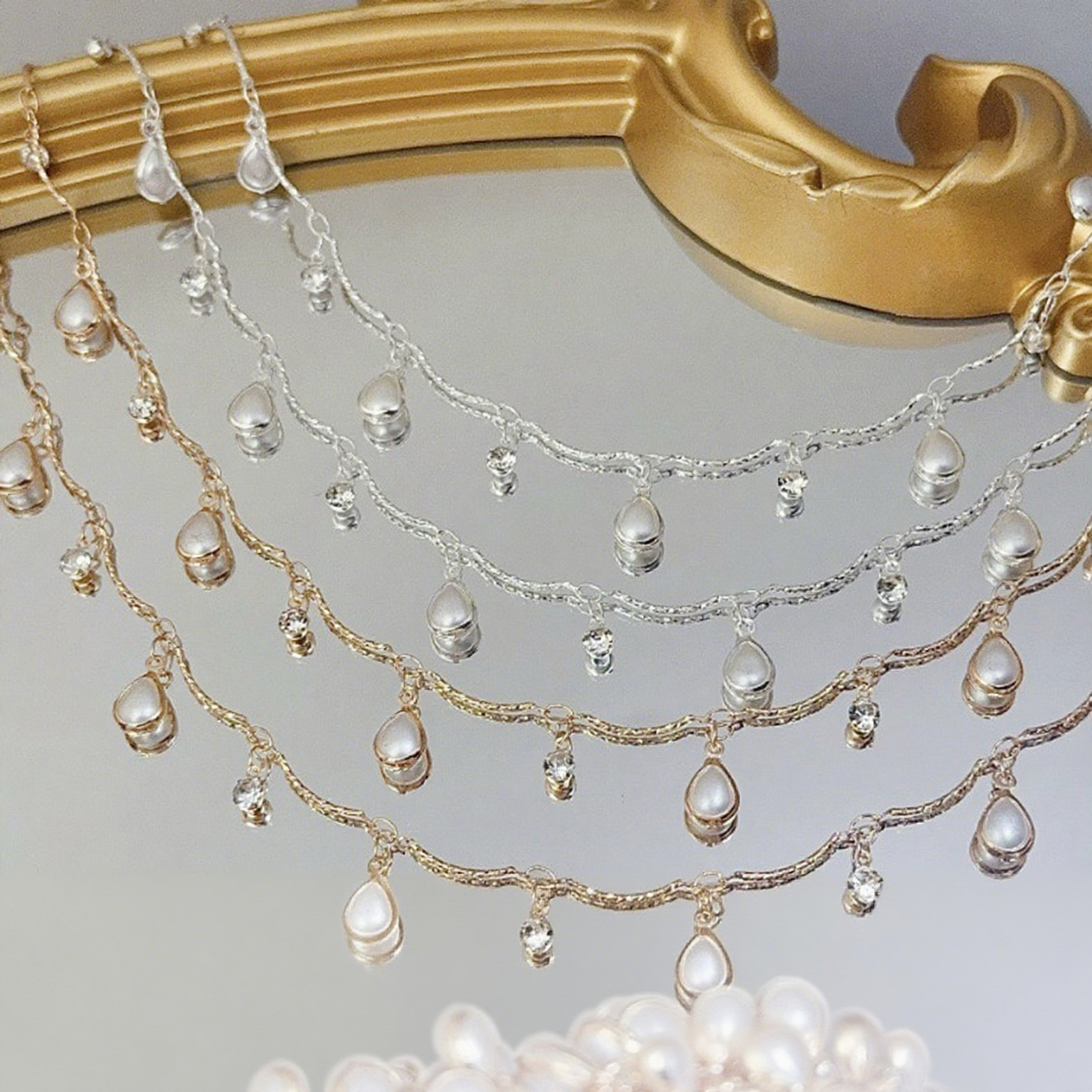 0.5/1/2M Prachtige Gebogen Sto - Pearl Trim Chain recensie en prijs