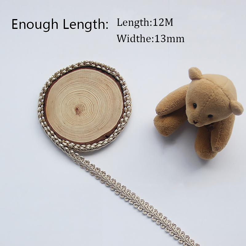 12M Braid Trim Franse Gimp Bas - Fringe Ribbon Sewing recensie en prijs