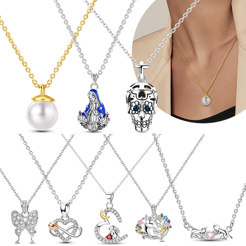 Originele 925 sterling zilvere - Pearl Trim Chain recensie en prijs