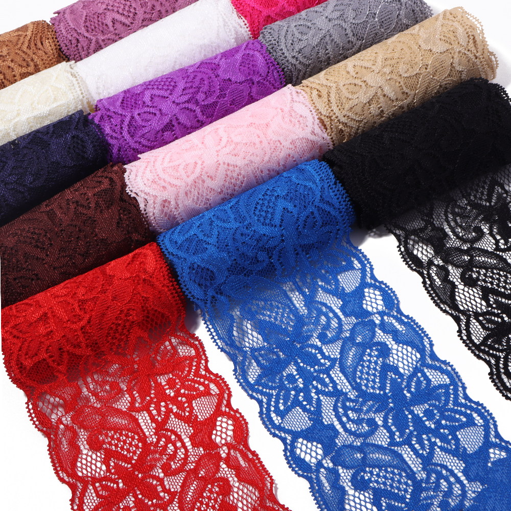 2 yards 8 cm kleurrijk elastis - Guipure Lace Panel recensie en prijs