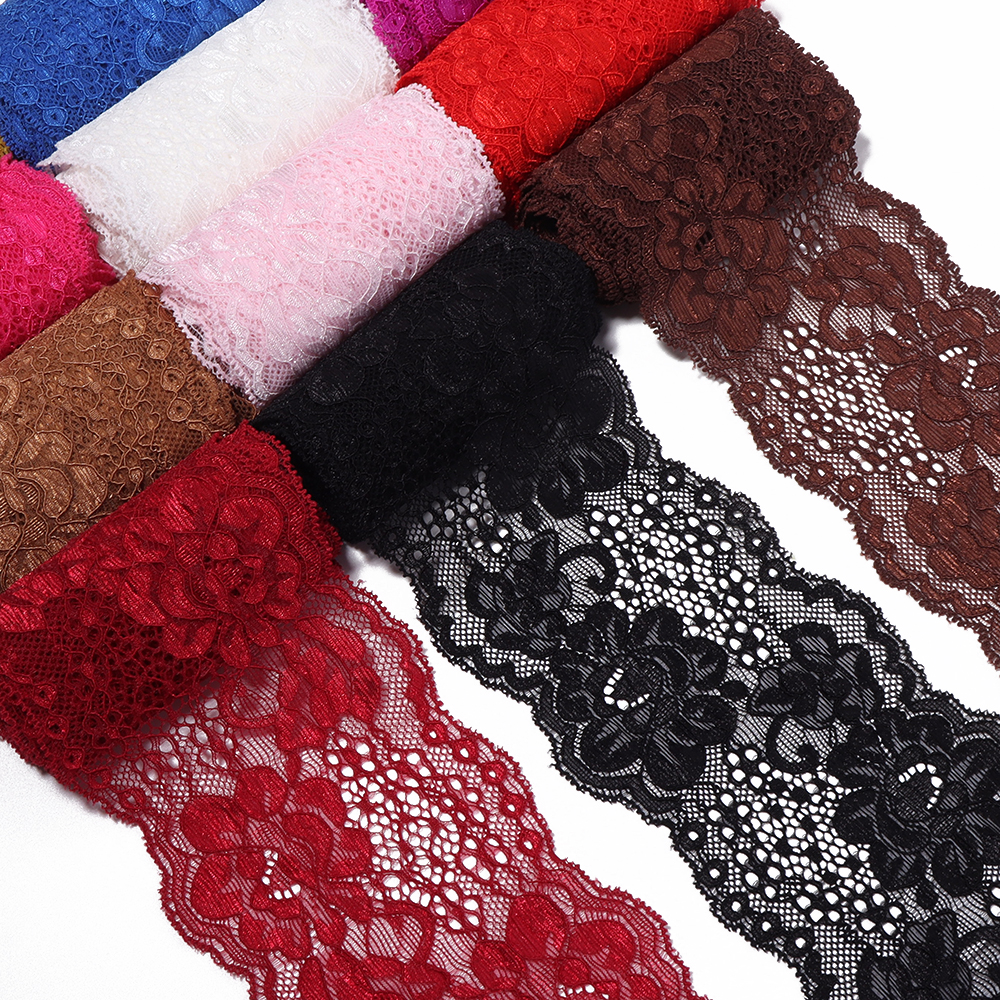 2 yards 8 cm kleurrijk elastis - Guipure Lace Panel recensie en prijs