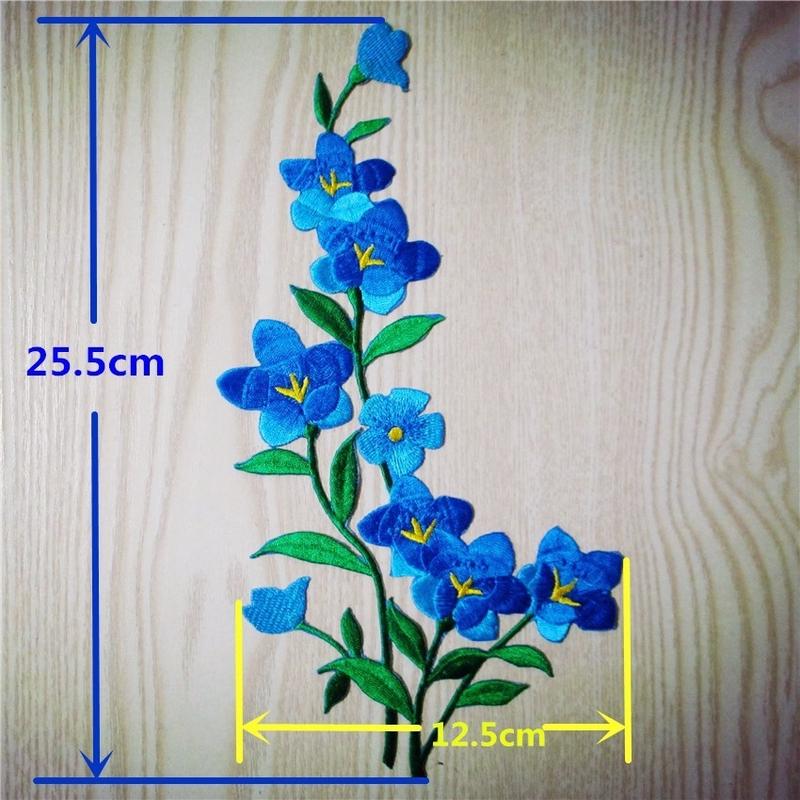 1/2 Stuks Mooie Blauwe Bloem P - Applique Patch Flower recensie en prijs
