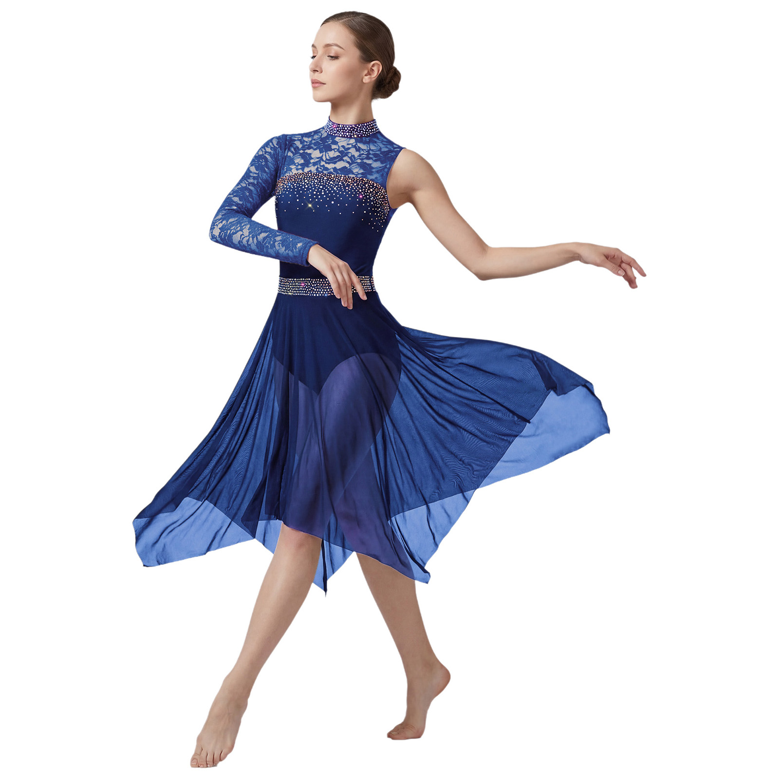 Vrouwen Lyrische Kunstschaatsd - Rhinestone Banding Trim recensie en prijs