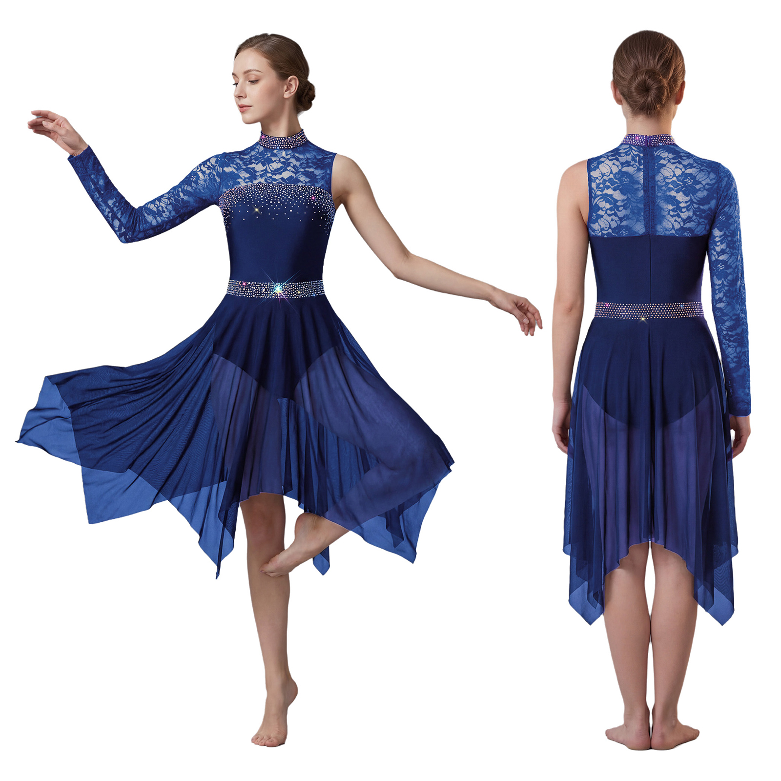 Vrouwen Lyrische Kunstschaatsd - Rhinestone Banding Trim recensie en prijs