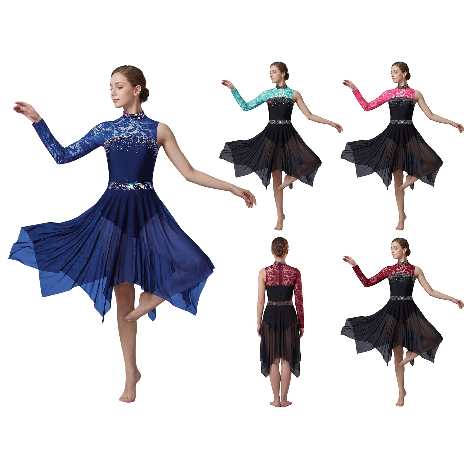 Vrouwen Lyrische Kunstschaatsd - Rhinestone Banding Trim recensie en prijs