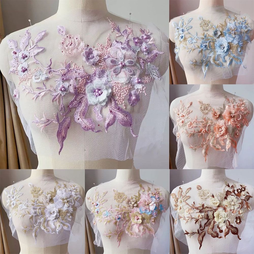 3D bloemen kralen kant stoffen - Applique Patch Flower recensie en prijs