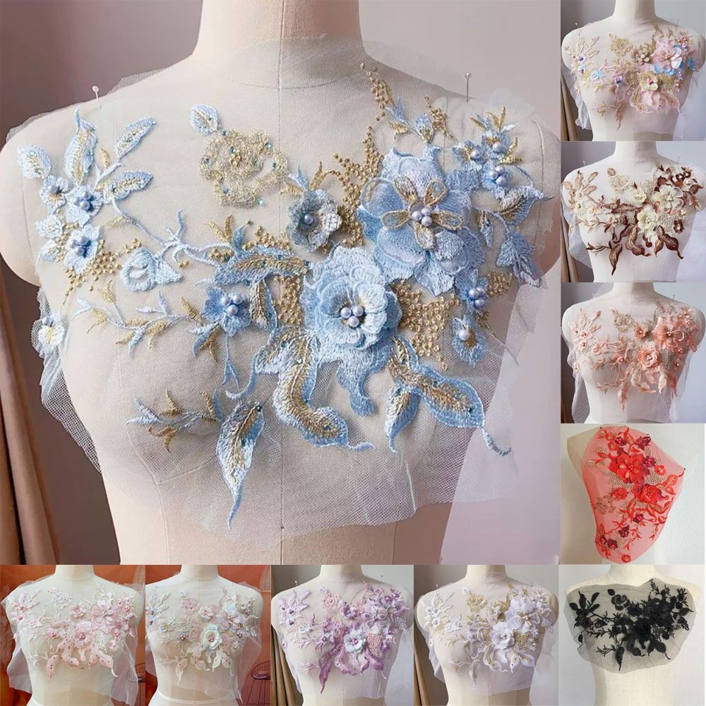 3D bloemen kralen kant stoffen - Applique Patch Flower recensie en prijs