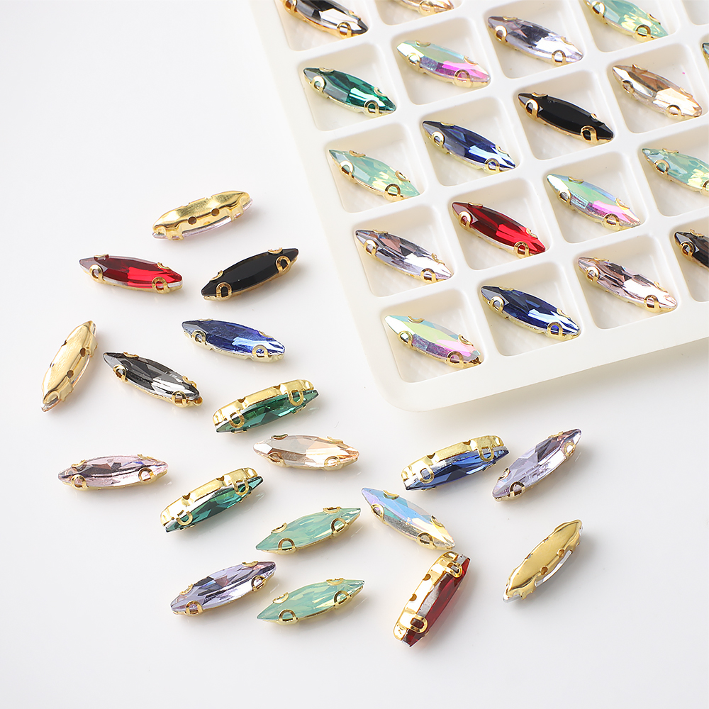 20 Stuks 4X15Mm Paard Oog Kris - Sew On Rhinestone recensie en prijs