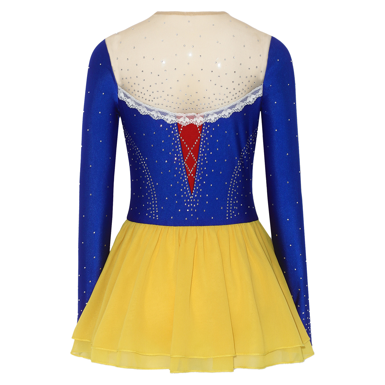 6-16Y Meisjes Prinses Dans Jur - Rhinestone Banding Trim recensie en prijs